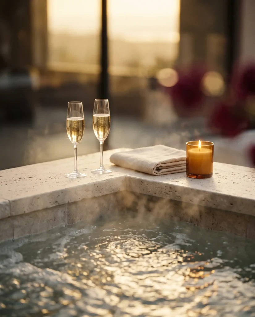 Bain chaud et lumière tamisée : l’ambiance d’une nuit en love room