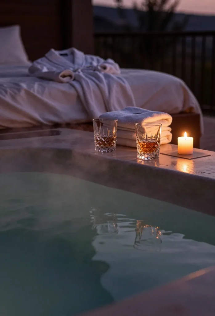 Ambiance romantique et jacuzzi privatif pour ouvrir une love room