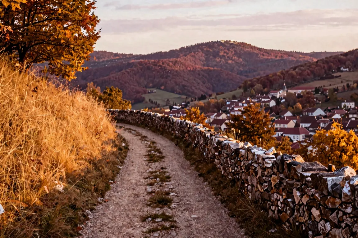 Chemin dans les Monts d’Or pour savoir que faire autour de Lyon en amoureux