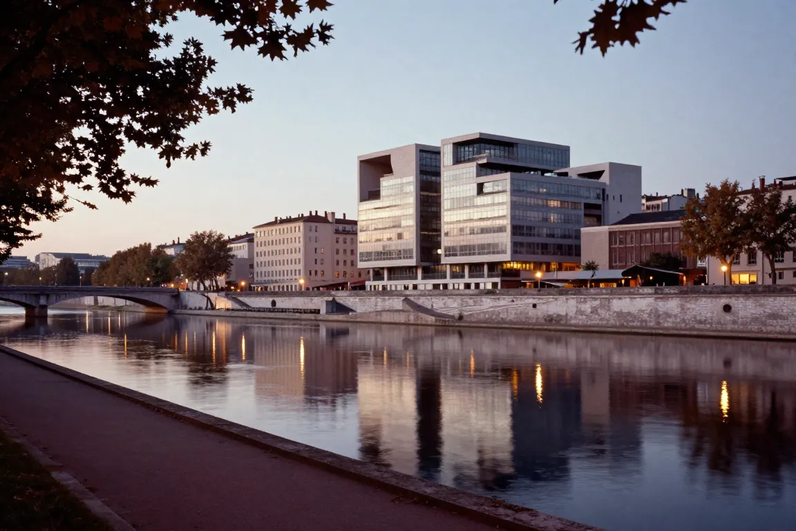 Architecture contemporaine à la Confluence lors d’un week-end romantique à Lyon