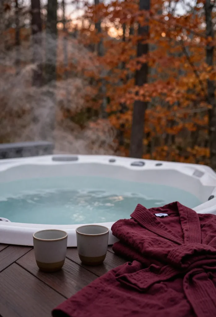 Week-end en amoureux en automne dans un spa privatif face à une forêt flamboyante