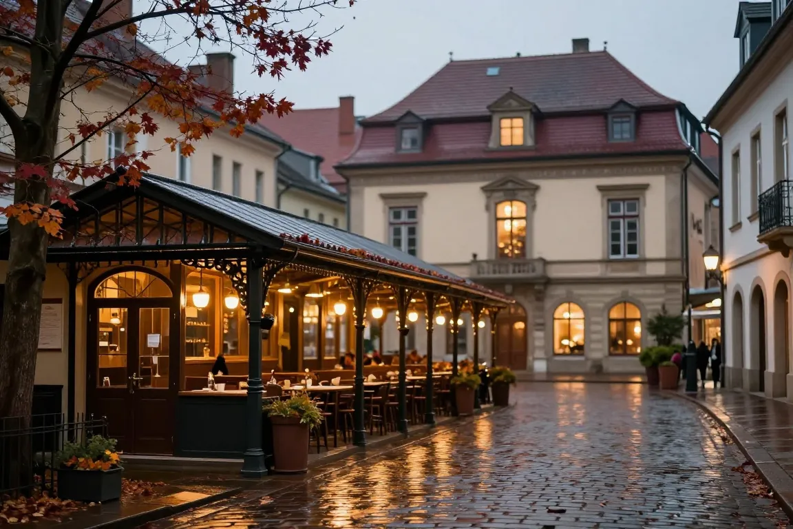 Escapade romantique dans une ville ancienne en novembre, entre musée, café chaleureux et ruelles pavées