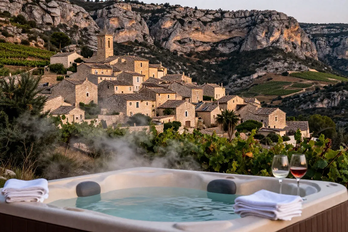 Village médiéval et vignobles de l’Hérault pour une escapade romantique